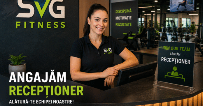 angajare la receptia unei sali de fitness