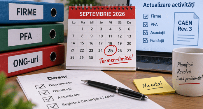 teremn actualizare coduri caen