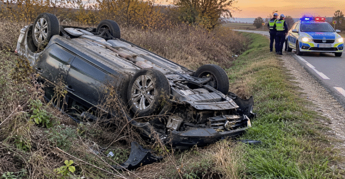 Accident rutier la apus