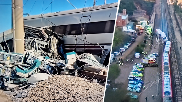 Colaj dramatic al accidentului feroviar