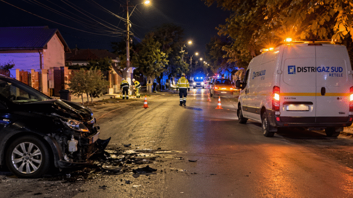 Interventie nocturna pe strada Dumitru Buzdun Corabia