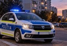 Doi bărbați răniți cu un cuțit în fața unui bloc. Agresorul a fost reținut
