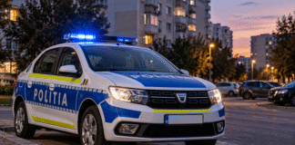 Doi bărbați răniți cu un cuțit în fața unui bloc. Agresorul a fost reținut