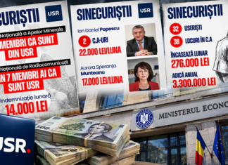 PSD, dezvăluiri despre sinecuriștii USR: 32 de oameni, 38 de funcții la companiile de stat și venituri de 276.000 de lei pe lună