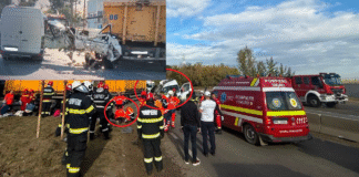 Accident cumplit pe DN 7. Doi morți și 14 persoane evaluate medical, după impactul dintre un microbuz și o autobasculantă/ FOTO+VIDEO