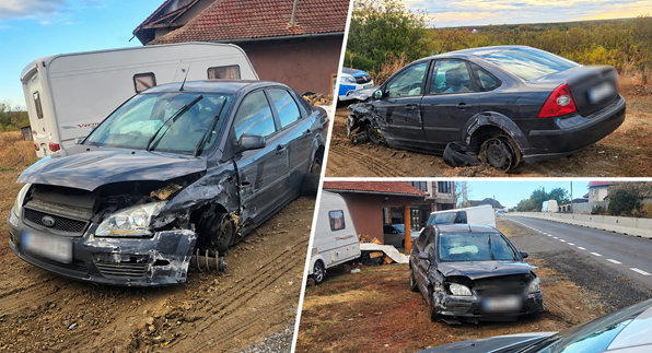 accident cu o masina furata