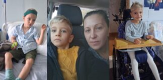 La doar 5 ani, Nectarie nu poate merge și nu a spus niciodată mama. Are nevoie de 50.000 de euro pentru recuperare